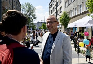 Otwarcie pierwszego gdyńskiego woonerfu na ul. Abrahama, fot. Kamil Złoch