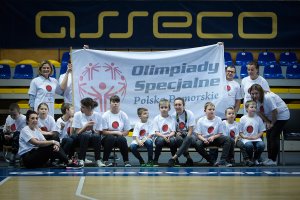 Gdyński OneTeam wystąpił w przerwie meczu EuroCup między Asseco Arką i Albą Berlin, fot. Mariusz Mazurczak