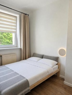 Sypialnia w Sea & Silence Gdynia - self check-in