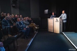 Święto Policji w Konsulacie Kultury w Gdyni - wiceprezydent Gdyni ds. rozwoju, Marek Łucyk, fot. Kamil Złoch
