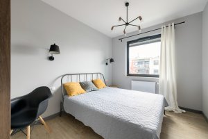Sypialnia w obiekcie noclegowym Bernadowska 1E/5