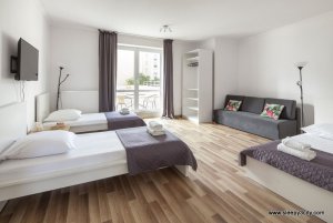 Apartament Sleepy3city ul. 10 Lutego 23/1, sypialnia