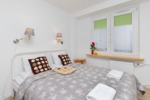 Jedna z sypialni w obiekcie W&oacute;jta Radtkego 34