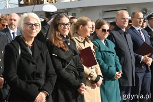 Na zdjęciu m.in.: Joanna Zielińska, radna Gdyni, Barbara Nowacka, ministra edukacji, Aleksandra Kosiorek, prezydent Gdyni, Sławomir Rybicki, senator, Emil Rojek, wicewojewoda (fot. Magdalena Starnawska)