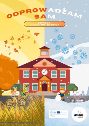 „Odprowadzam Sam”, na zdjęciu dzieci z Przedszkola nr 28 „Niezapominajka”, aktorki z Teatru Gdynia Główna (fot. Katarzyna Balcerzak)