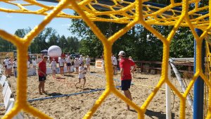 Mecz na plaży podczas Turnieju Piłki Plażowej