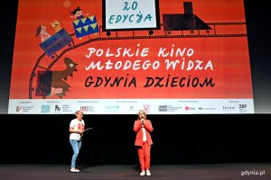Wiceprezydentka Gdyni Oktawia Gorzeńska podczas otwarcia 20. edycji sekcji „Gdynia Dzieciom”
