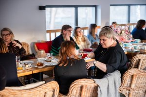 Członkinie stowarzyszenia WISTA Poland podczas spotkania w Capuccino Cafe