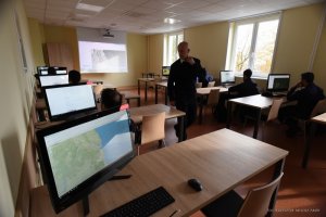 Laboratorium Militarnych Systemów Informacji Przestrzennej Akademii Marynarki Wojennej w Gdyni // fot. Krzysztof Miłosz, mat. prasowe AMW