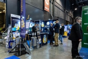 Strefa wystawców. Pierwszy dzień 23. Międzynarodowych Targów Morskich i Militarnych BaltExpo w AmberExpo (fot. Kamil Złoch)