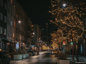 Świątecznie przystrojona Gdynia