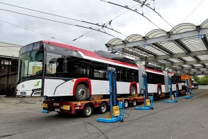 Trolejbus do Gdyni przyjechał na lawecie, fot. Michał Podgórniak