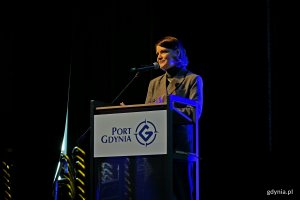  Katarzyna Gruszecka-Spychała – wiceprezes Zarządu Morskiego Portu Gdynia ds. finansów i zarządzania aktywami przemawiająca podczas Baltic Ports for Climate Conference 2025 
