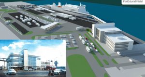 Wizualizacja nowego terminalu promowego w gdyńskim porcie // materiały prasowe Portu Gdynia