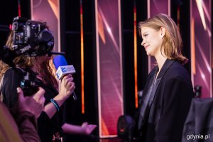 Matylda Giegżno. Gala wręczenia nagród 50. Festiwalu Polskich Filmów Fabularnych w Gdyni w Teatrze Muzycznym (fot. Karol Stańczak)
