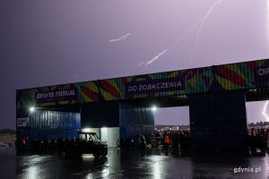 Burza nad Open'erem // fot. Karol Stańczak
