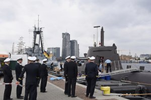 Załoga niemieckiego okrętu podwodnego typu 212A „U31" w Gdyni, fot. Michał Kowalski