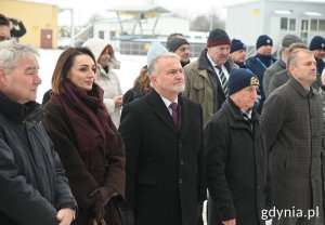 Na zdj. m.in. prezydent Gdyni Wojciech Szczurek (w środku), Beata Rutkiewicz, zastępca prezydenta Wejherowa (druga z lewej) oraz Tadeusz Wiśniewski, przewodniczący zarządu KZG „Dolina Redy i Chylonki” (pierwszy z lewej)