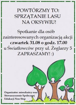 Sprzątanie lasu na Oksywiu