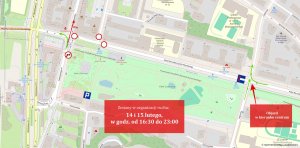 Mapa ilustrująca zmiany w ruchu opisane w artykule