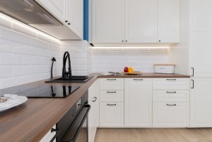 Mieszkanie Powstania Wielkopolskiego, widok na aneks kuchenny