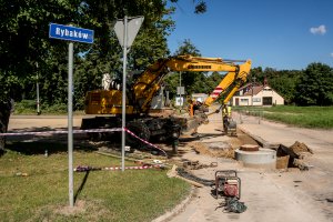 Prace przy budowie kanalizacji na Babich Dołach // fot. archiwum LIS