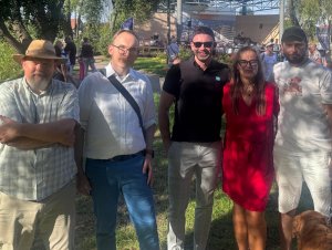 Na zdjęciu (od lewej): Maciej Dobbek, przewodniczący Rady Dzielnicy Obłuże, Jakub Ubych, wiceprzewodniczący Rady Miasta Gdyni, Mateusz Bieszke, przewodniczący Rady Dzielnicy Chylonia, Izabela Procelli-Szynwelska, wiceprzewodnicząca Rady Dzielnicy Obłuże i Mateusz Kolera, wiceprzewodniczący Rady Dzielnicy Oksywie