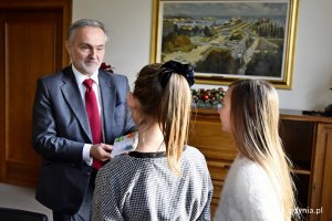 Prezydent Gdyni Wojciech Szczurek spotkał się z uczniami Szkoły Podstawowej nr 18 w Gdyni // fot. Paweł Kukla