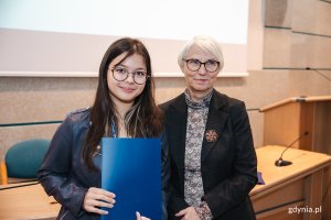 Mai Lan Nguyen i Przewodnicząca Rady Miasta Gdyni Joanna Zielińska / fot. Mateusz Dietrich 