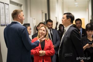 Na zdj. m.in. wiceprezydentka Oktawia Gorzeńska i wiceprezydent Lo Ta-Sheng podczas wizyty studyjnej w PPNT