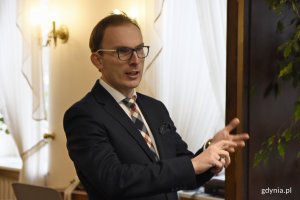 O pracy w Radzie Miasta Gdyni opowiadał Jakub Ubych, radny, fot. Jan Ziarnicki