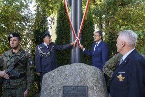 Powitanie samolotu TS - 8 Bies na Babich Dołach