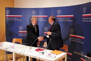 Prof. Piotr Gliński, Wicepremier, Minister Kultury i Dziedzictwa Narodowego RP i Wiceminister Kultury Słowacji Ivan Sečík, fot. Michał Kowalski