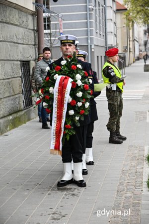 Asysta honorowa Garnizonu Marynarki Wojennej w Gdyni, fot. Michał Sałata