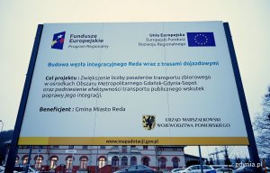 Oficjalne otwarcie węzła integracyjnego w Redzie - jednego z 26 węzłów na terenie metropolii, fot. Kamil Złoch