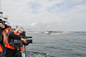 Dziennikarze relacjonują uroczystość