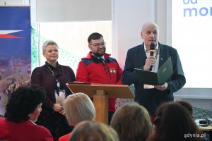 Wiceprezes PTTK Marynarki Wojennej w Gdyni Jarosław Kaczmarczyk zabiera głos