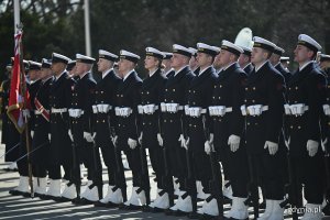 Miejskie uroczystości związane z 81. rocznicą zakończenia walk o wyzwolenie Gdyni pod Pomnikiem Polski Morskiej (fot. Michał Puszczewicz)