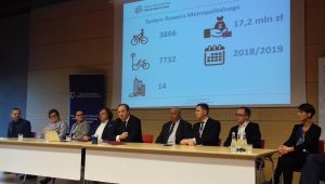 Podpisanie umowy na dofinansowanie projektu roweru metropolitalnego, fot. A. Chalińska