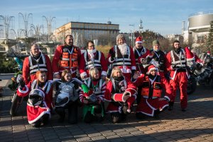 Mikołaje na motocyklach w Gdyni, fot. Karol Stańczak