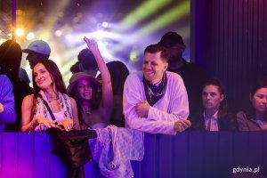 Wojciech Szczęsny i jego żona Marina w jednej ze stref festiwalowych