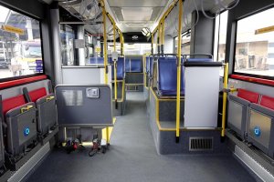 Wnętrze trolejbusu