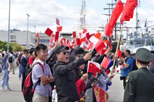  Powitanie chińskiego okrętu FFG Binzhou w Gdyni, fot. Michał Kowalski