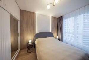 Sypialnia w obiekcie Aperto Apartament Gdynia