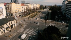 Na ulicach Gdyni ruch jest niewielki // fot. Marcin Mielewski