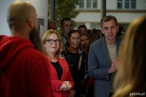 Na zdj. m.in. wiceprezydentka Gdynia Oktawia Gorzeńska i Jacek Debis z ARG