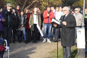 Odsłonięcie epitafium Witolda Kukowskiego w Kolibkach // fot. Lechosław Dzierżak