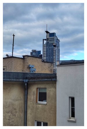 Widok na budynki w mieście.