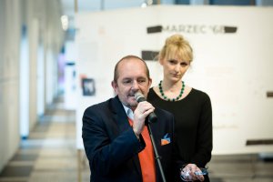 Wernisaż otwarcia wystawy "Rozproszenie. Emigracja Marca'68", fot. Renata Dąbrowska  
