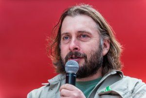 Adam Wajrak i spotkanie "Literacki zew dziczy"